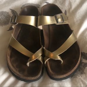 Betula Mia by Birkenstock Gold Sandal 41 US 10